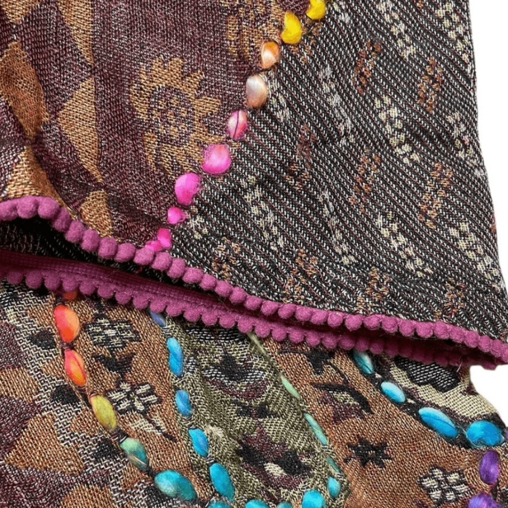 John Mark Multicolor Patchwork Cardigan - image 2